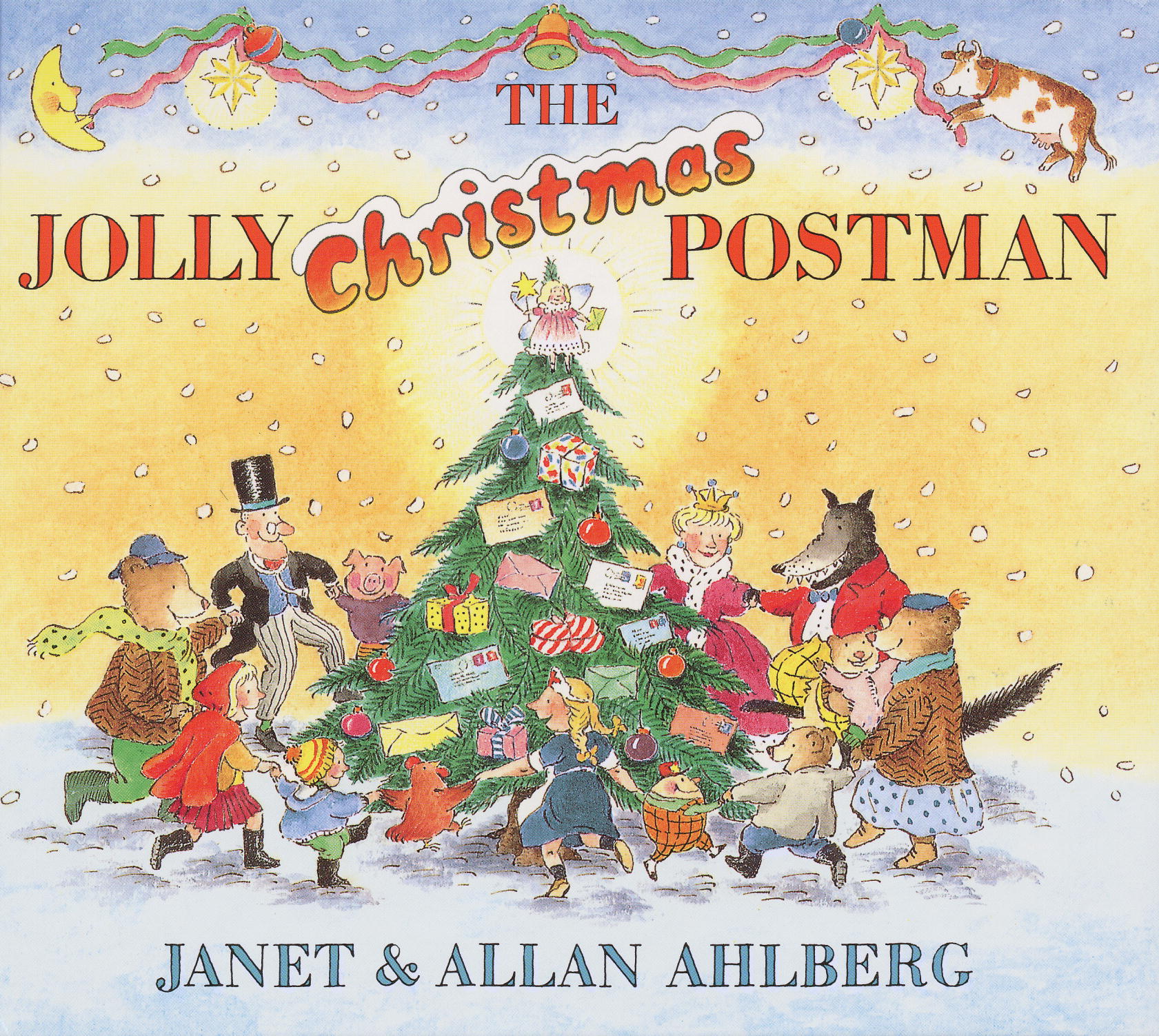 Illustration of The Jolly Christmas Postman book cover by Janet & Allan Ahlberg.