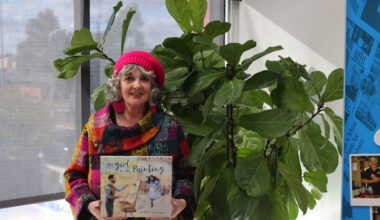 The girl in the painting