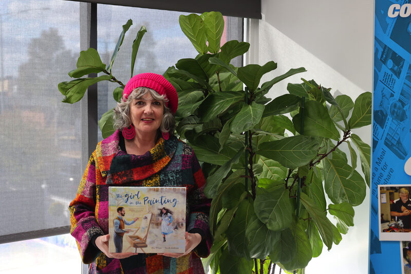 The girl in the painting