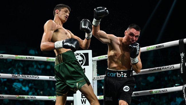 The future for Tim Tszyu (right) is unclear after his loss to Sebastian Fundora in Las Vegas.