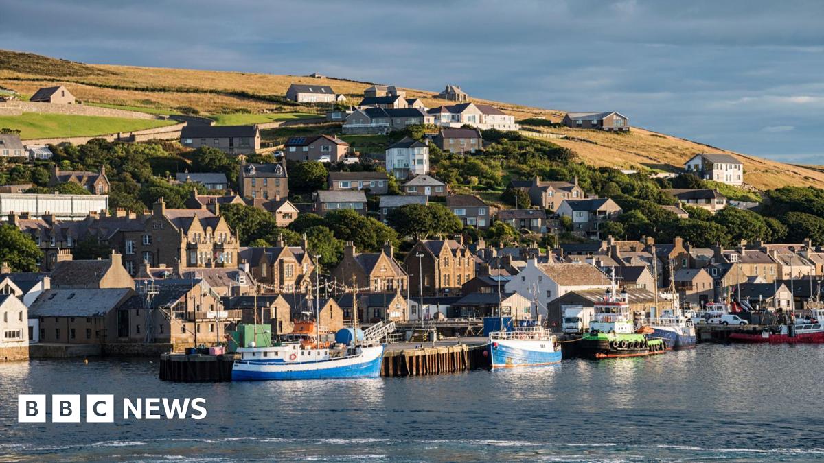 Stromness village in Orkney