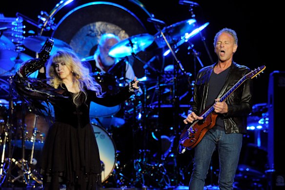 Stevie Nicks and Lindsey Buckingham of Fleetwood Mac, where feuds fed the music.