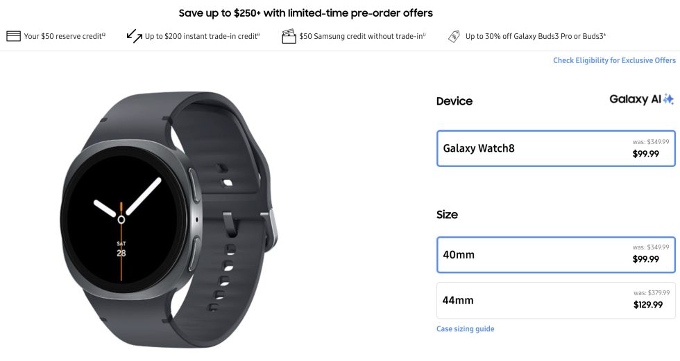 This is the best Galaxy Watch 8 deal for $99