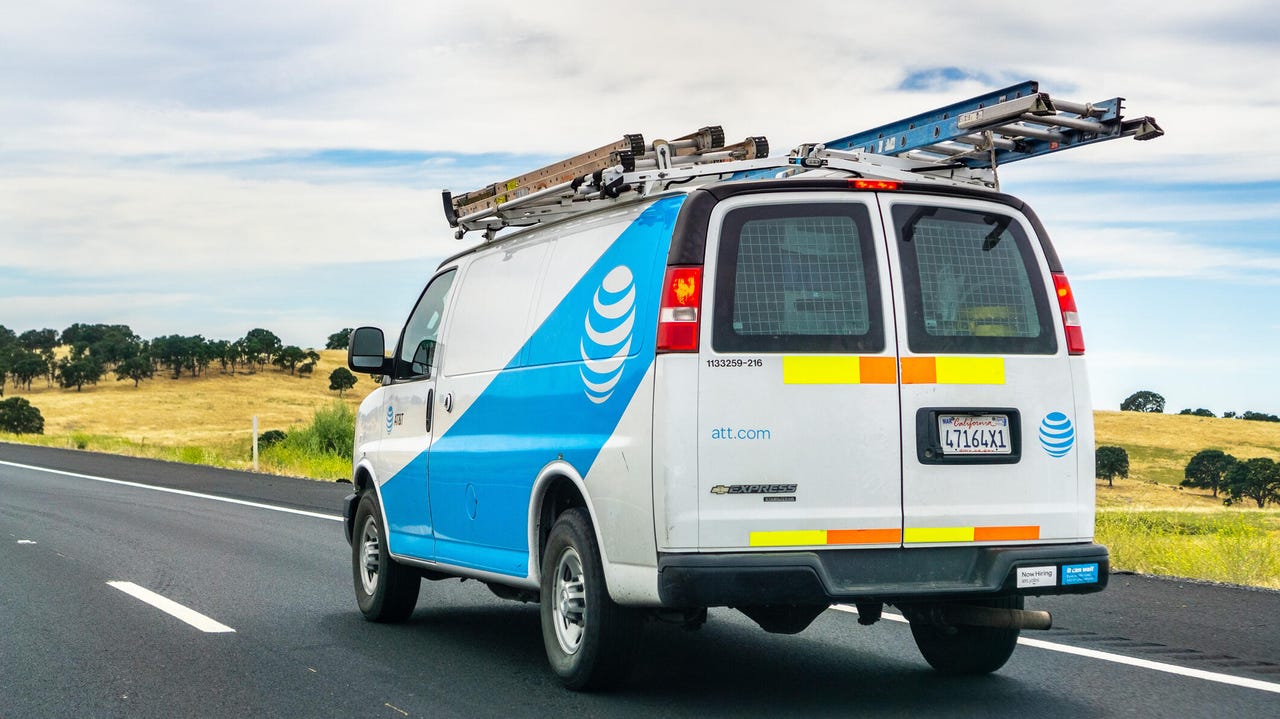 AT&T van