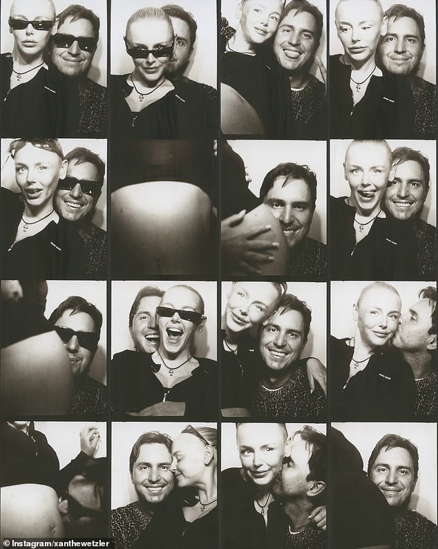 The glamorous pair, known for their effortless style and high-profile connections, shared the happy news in a playful black-and-white photo booth strip uploaded to Instagram