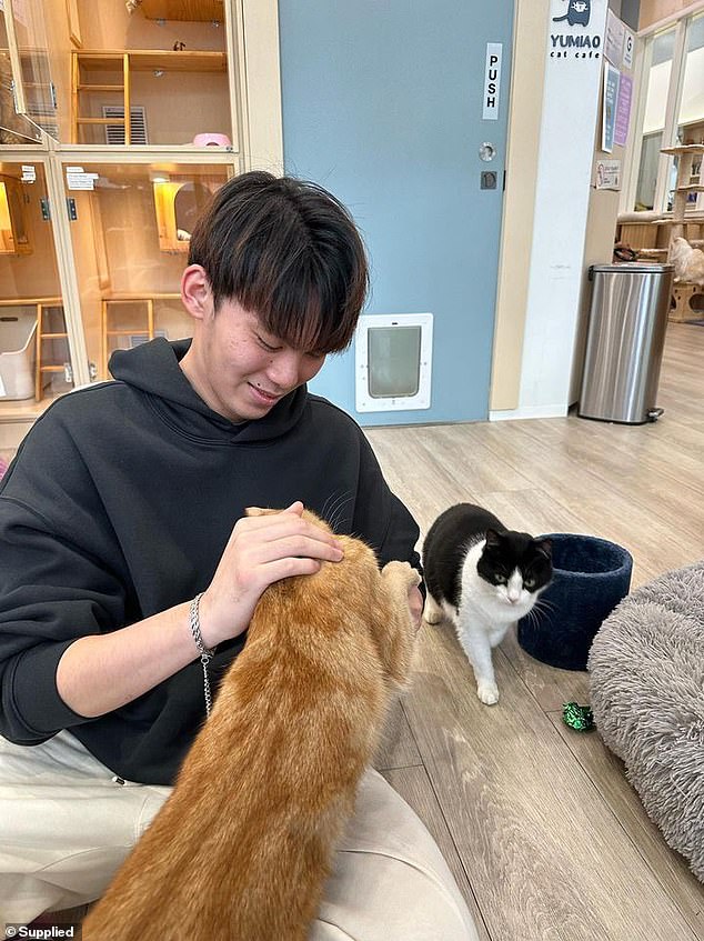 While many young people are reconsidering taking on stressful roles, Jin (pictured) said he would be willing to make sacrifices to one day establish a data-oriented start-up for small businesses, that could use AI to audit their finances in real time