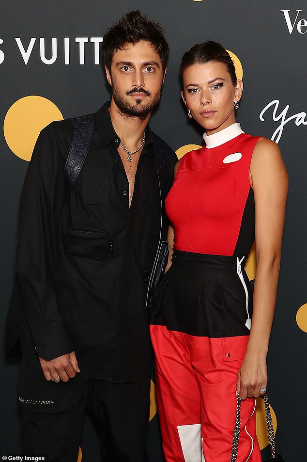 Victoria's Secret model Georgia Fowler and Fishbowl founder Nathan Dalah (pictured together in Sydney in March 2021) have broken up after three years of marriage