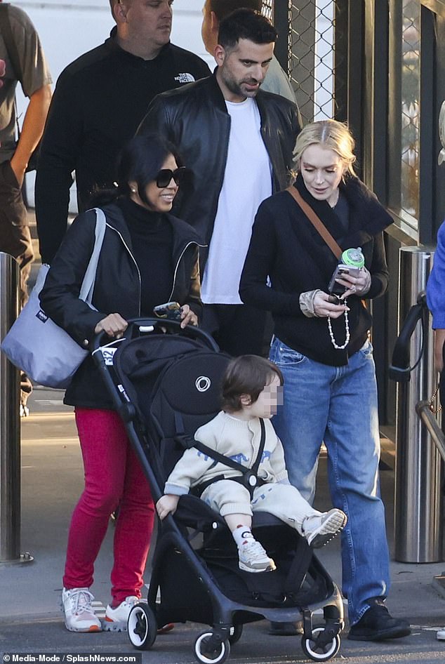 Lindsay Lohan visited Taronga Zoo in Sydney with her husband Bader Shammas and their son last week during her trip to Sydney