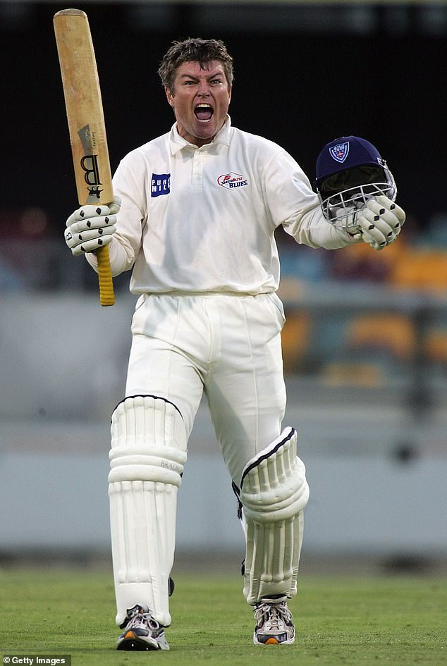 The right-arm leg spinner (pictured) played 44 Test matches and three ODI matches for Australia