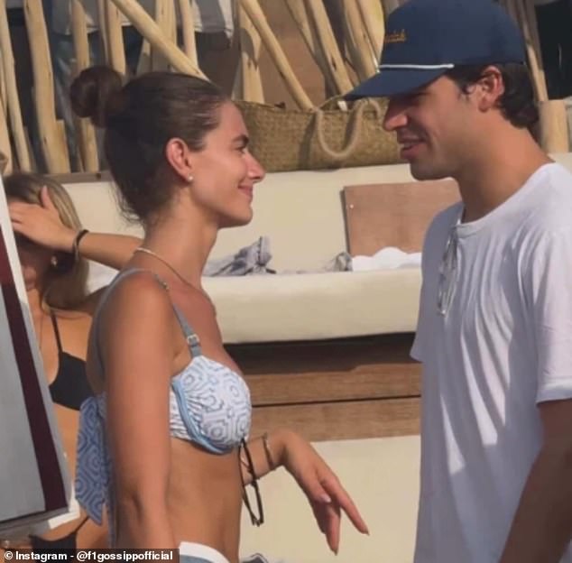 F1 star Lance Stroll has been seen on holiday with a model and actress who has been described as 'the most beautiful woman in the world'
