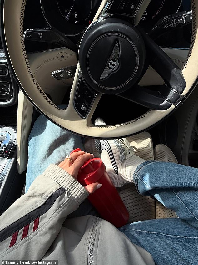 Now, the fitness influencer has taken to social media to show off a giant rock on her hand while wearing the sports star's jacket