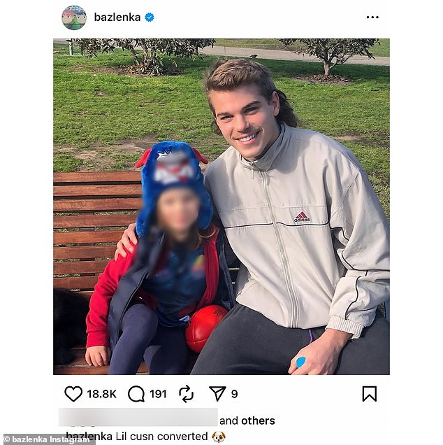 'Baileys jacket,' one person wrote in the comments, pointing out that the influencer was wearing a zip-up that Bailey carried on their first date