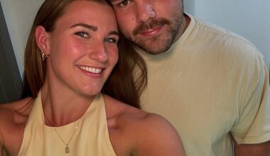 Tilly Kearns has broken up with Los Angeles Rams player Justin Dedich (pictured together)