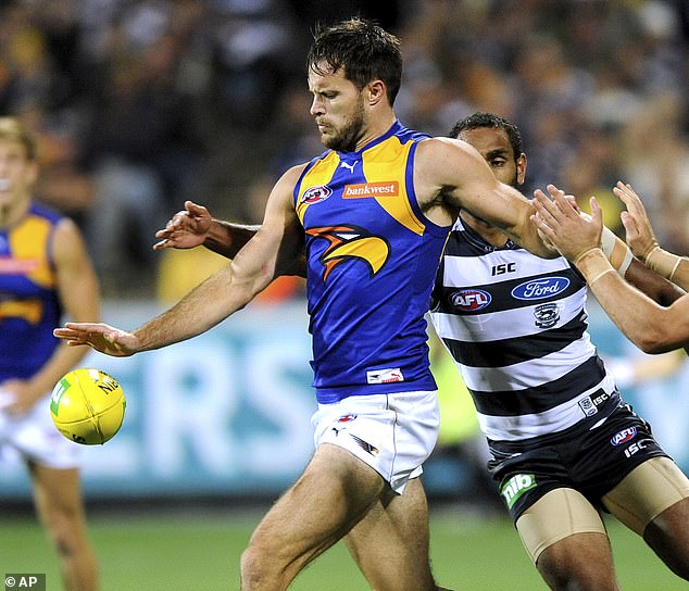 Brown is the first player in the history of the VFL or AFL to declare he isn't straight - and the move from the ex-West Coast defender (pictured) was widely praised in footy circles