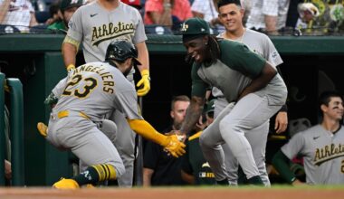 Athletics' Shea Langeliers enjoys 3-HR night for 2nd time