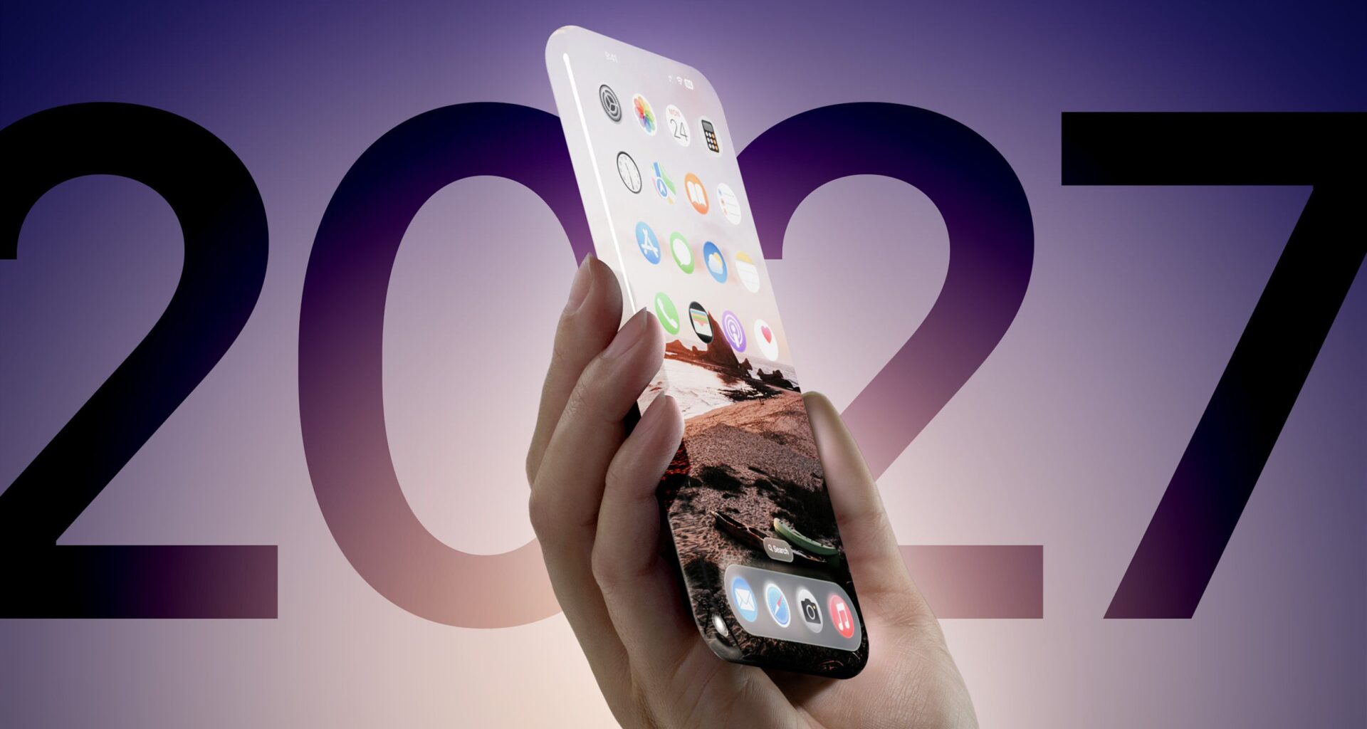 iOS 26 Liquid Glass Design Could Signal Future Bezel-Free iPhone