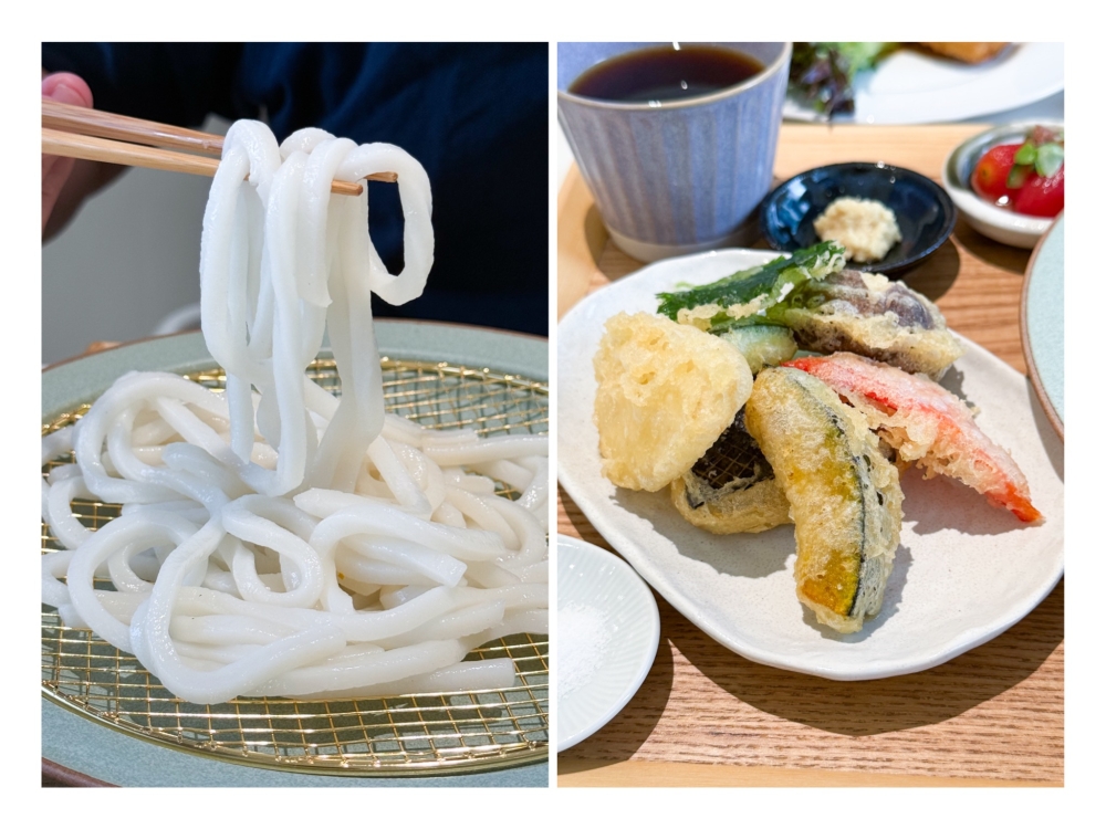 The classic Tempura Udon is perfectly executed here with cold bouncy gluten-free udon and light, crispy battered vegetables. — Picture by Lee Khang Yi