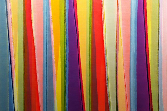 Karl Wiebke’s <i>Vertical Stripes Fourteen</i>, 2014.