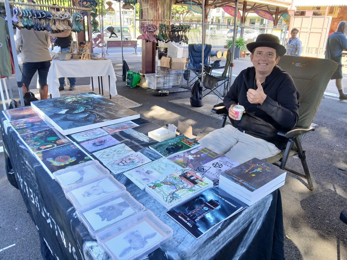 Author Nathan Bell enjoys sharing his work directly with readers - and in August he's hosting a mystery pop-up in Wollongong.