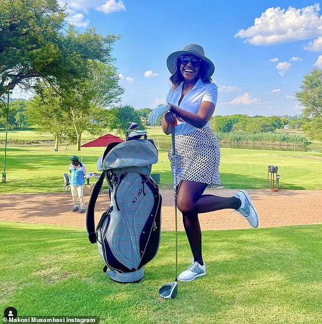 Her Instagram account is peppered with inspirational quotes and snaps of the television personality on the golf course