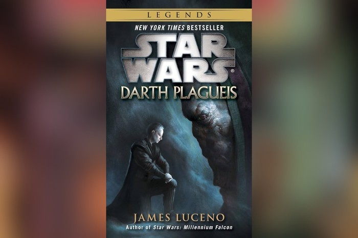 Darth Plagueis Darth Plagueis cover showing Palpatine kneeling in front of Darth Plagueis
