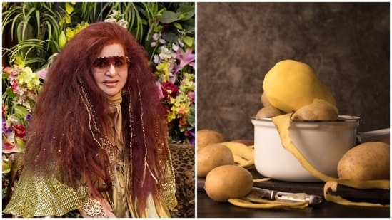 Shahnaz Husain said the safest and easiest solution for dark underarms is using potato juice, which helps brighten skin wherever it is applied. (Pic on right: Freepik)