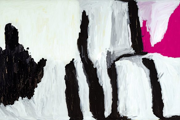 Mirdidingkingathi Juwarnda Sally Gabori’s 2008 work <i>Ninjilki</i>.