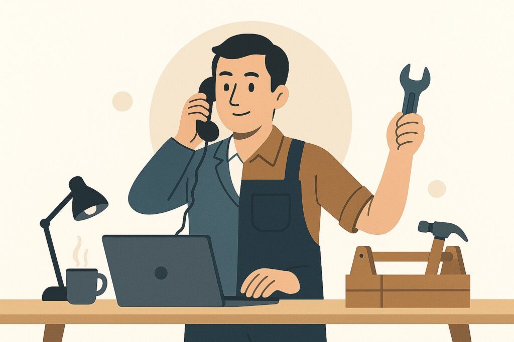 employed and run a business sole trader