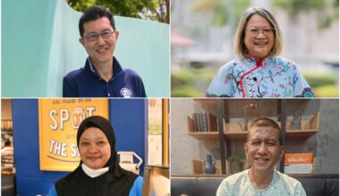 (Clockwise from top left) Mr Alan Chen, Ms Cheong Choy Kiew, Mr Kamaruzaman Gaffar and Ms Suriyati Karsan are among those who changed careers in middle age and beyond.