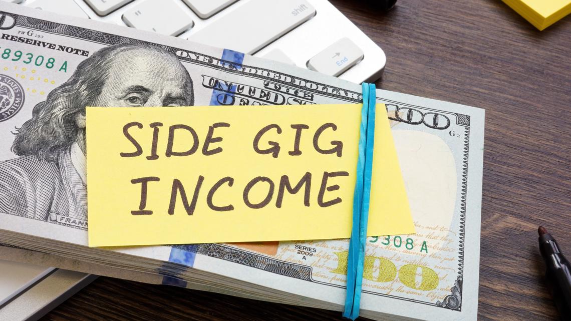 How many people in Indianapolis have side gigs?