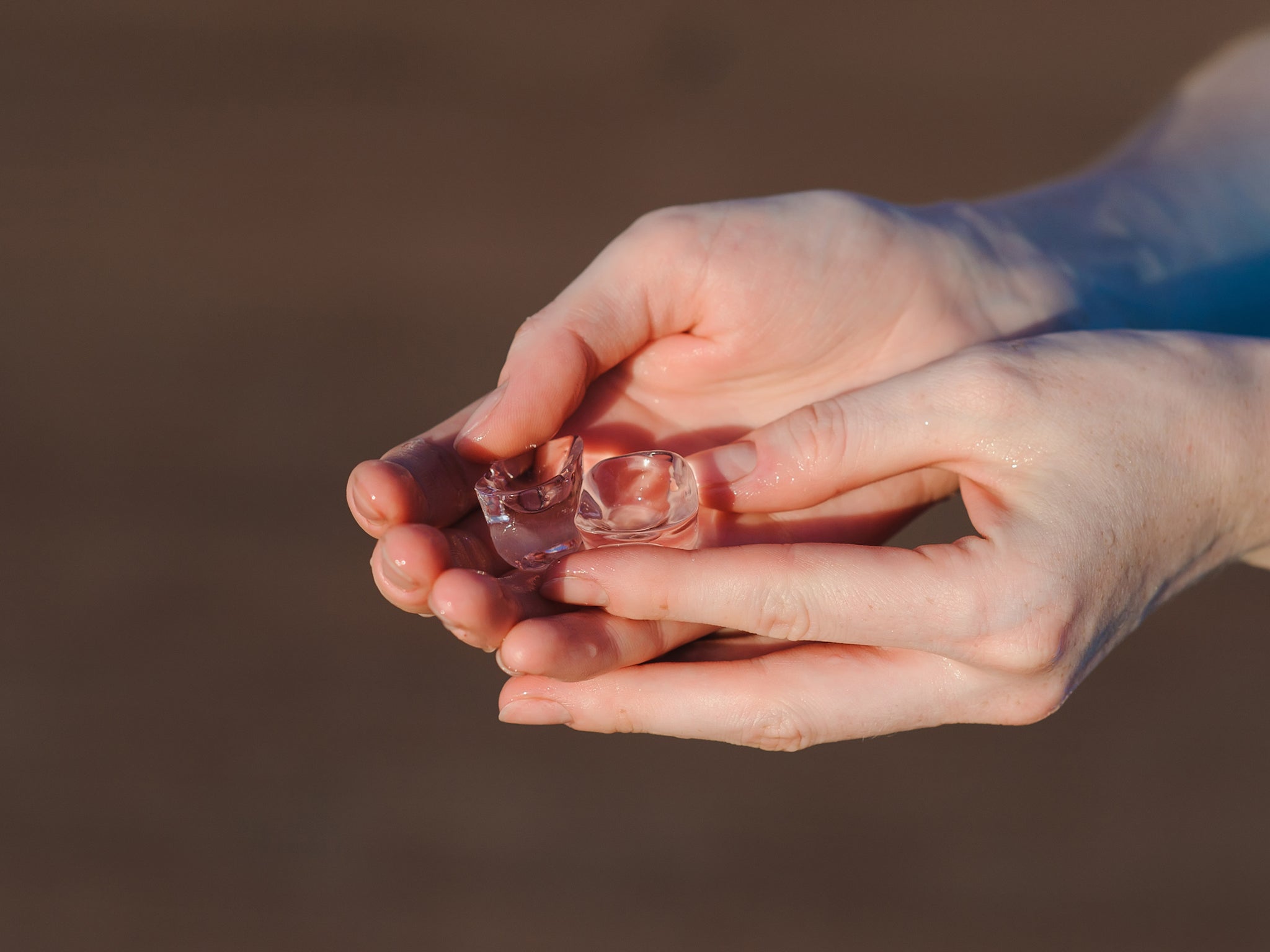 The cold can trigger endorphins, stimulate the vagus nerve and reduce heart rate