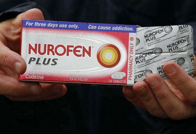 Nurofen Plus is prohibited in countries like Egypt, Indonesia and the UAE