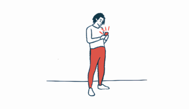 A person is shown using a smartphone.