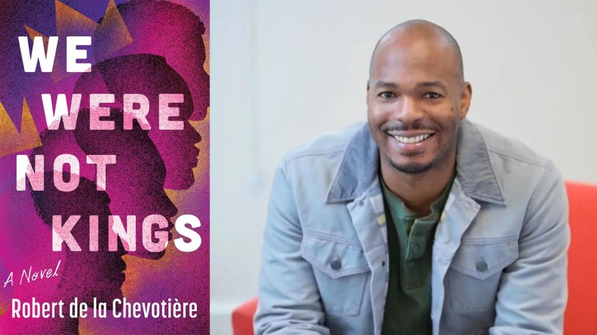 A purple book cover with four silhouettes of a young man layered on each other, and a photo of a man wearing a jean jacket. 