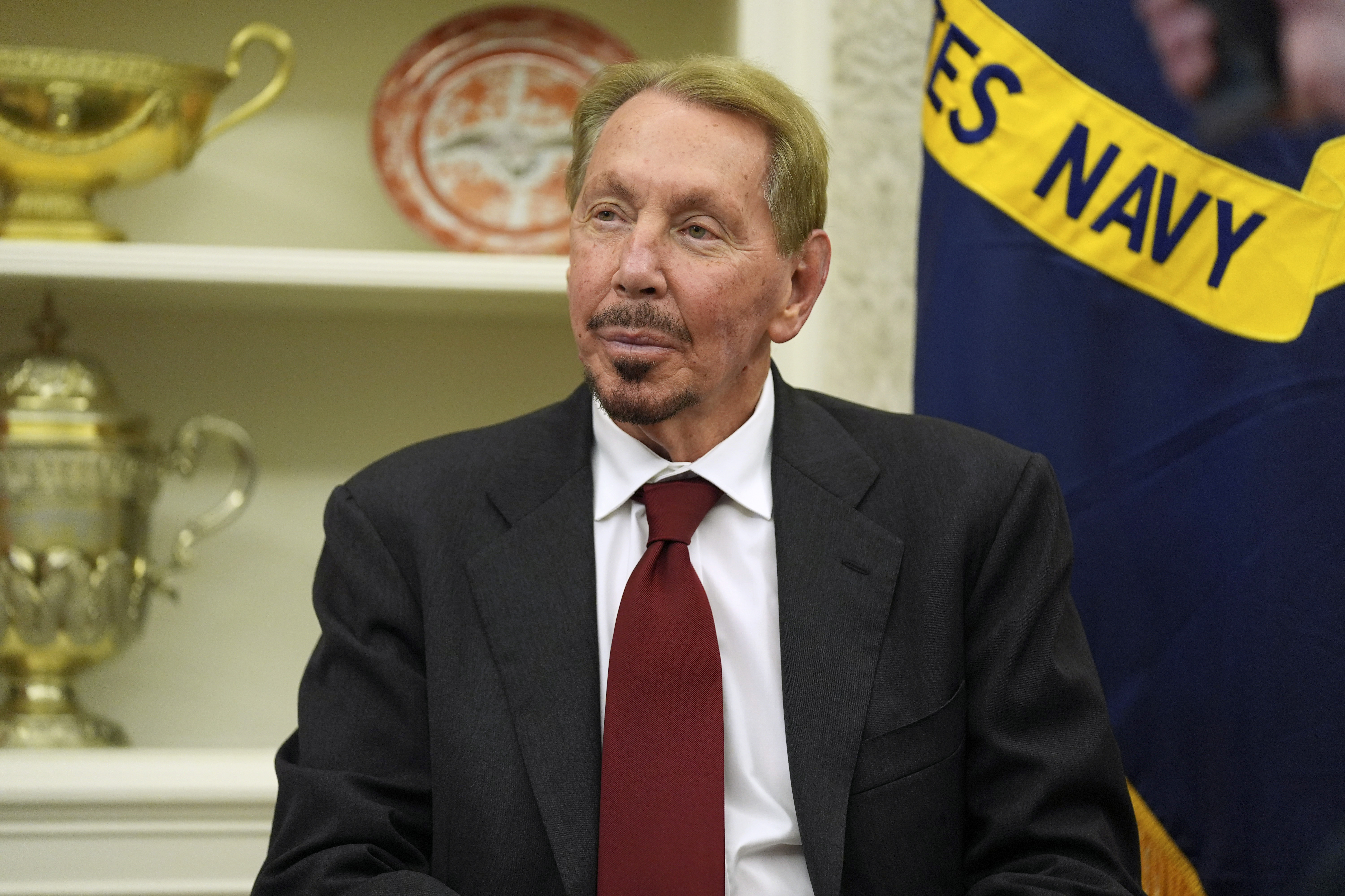 Larry Ellison in the Oval Office.