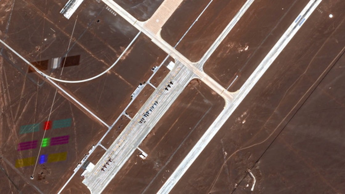 Starlink Photobombs New Satellite Image, This Time Over a Chinese Military Base