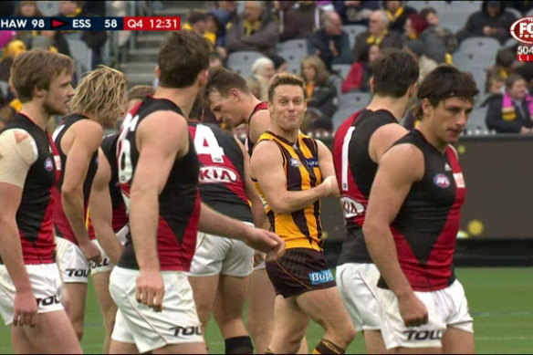 There’s no love lost between Sam Mitchell and Essendon.