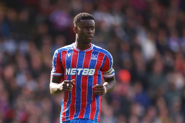 Marc Guehi of Crystal Palace looks on during the Premier League match between Crystal Palace and Sunderland at Selhurst Park on September 13, 2025 in London, England