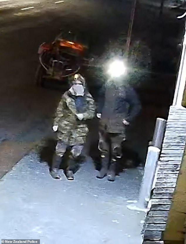 A witness called police after spotting Phillips and his daughter Jayda, 12, dressed in 'farm clothing' and wearing headlamps, and robbing PGG Wrightson, a rural farm supply store in Piopio, in western Waikato, on the country's North Island, at 2.30am