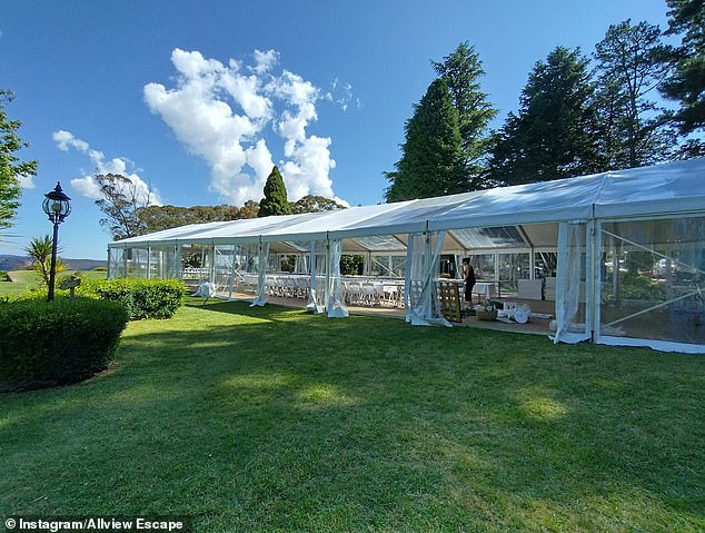 The consent orders allow the venue to erect marquees however no amplified music is allowed outdoors at Allview Escapes and the party must stop by 10pm