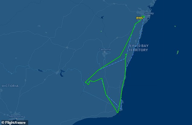 The plane was returning from Victoria when it disappeared over Budawang National Park