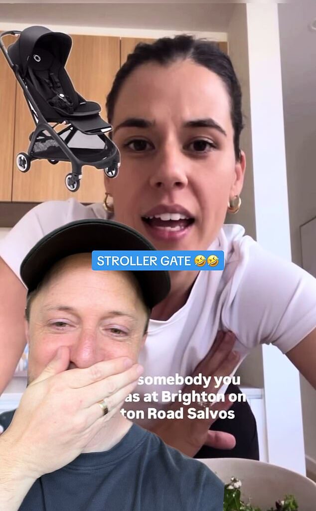 Josh Hawkins (left) made a video, appealing for the location of Ms Burchell's $700 pram