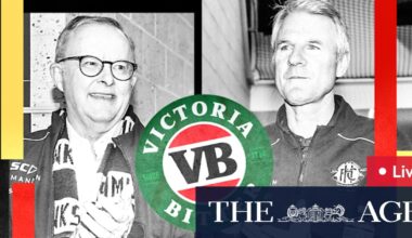 Hawthorn Hawks president Andrew Gowers brought VB to Kirribilli House to celebrate finals win with PM Anthony Albanese