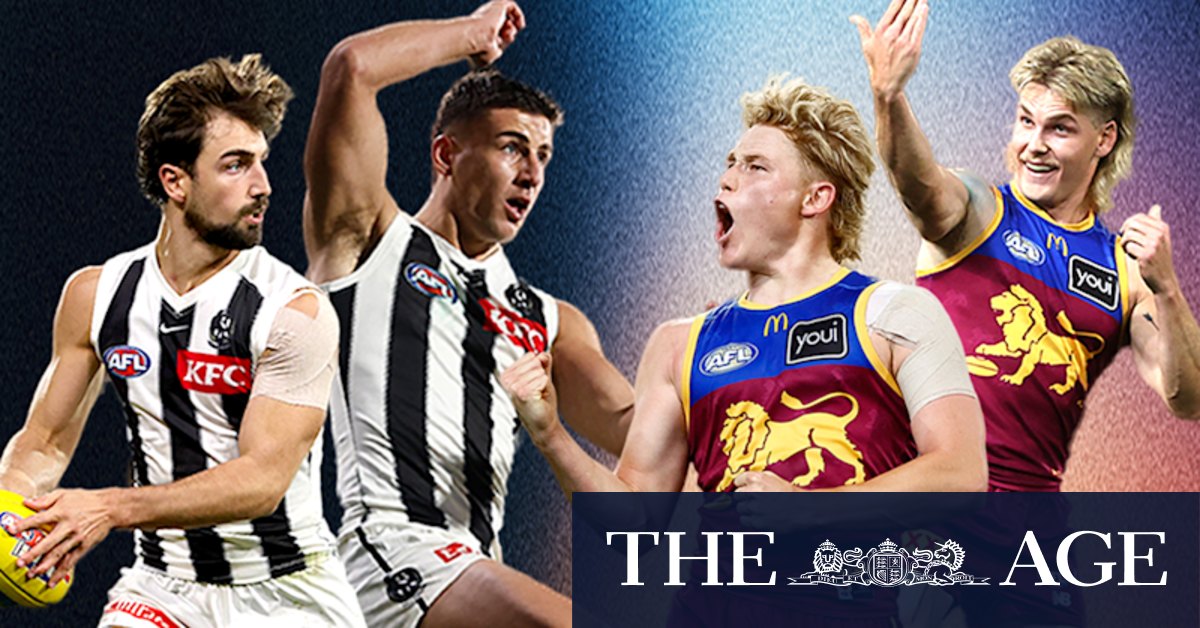 Brisbane Lions brothers Will and Levi Ashcroft prepare to clash with Collingwood Magpies stars Nick and Josh Daicos