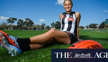 Collingwood Magpies’ Ash Centra went viral without realising