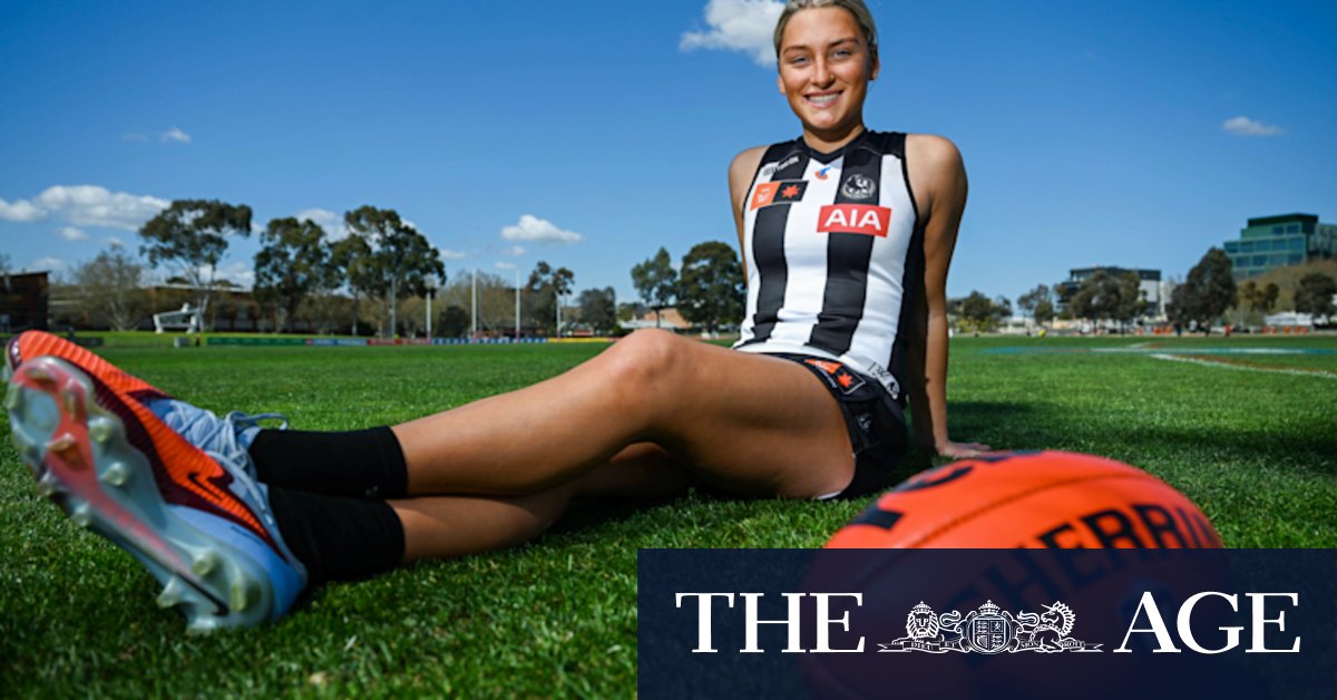 Collingwood Magpies’ Ash Centra went viral without realising