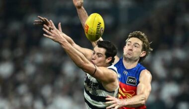 Brisbane's Lachie Neale will test his problem calf at training on Tuesday. Photo: Joel Carrett/AAP PHOTOS