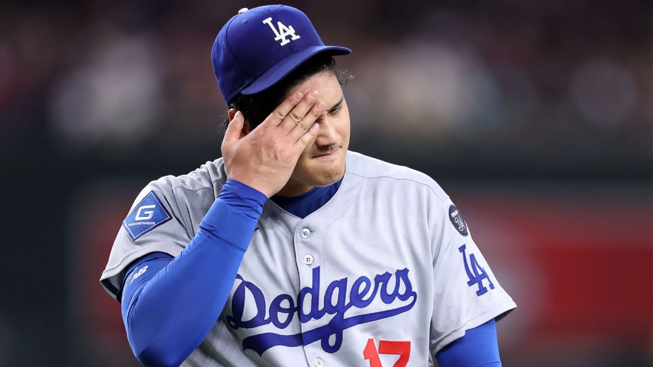 Dodgers' bullpen blows another stellar start by Shohei Ohtani