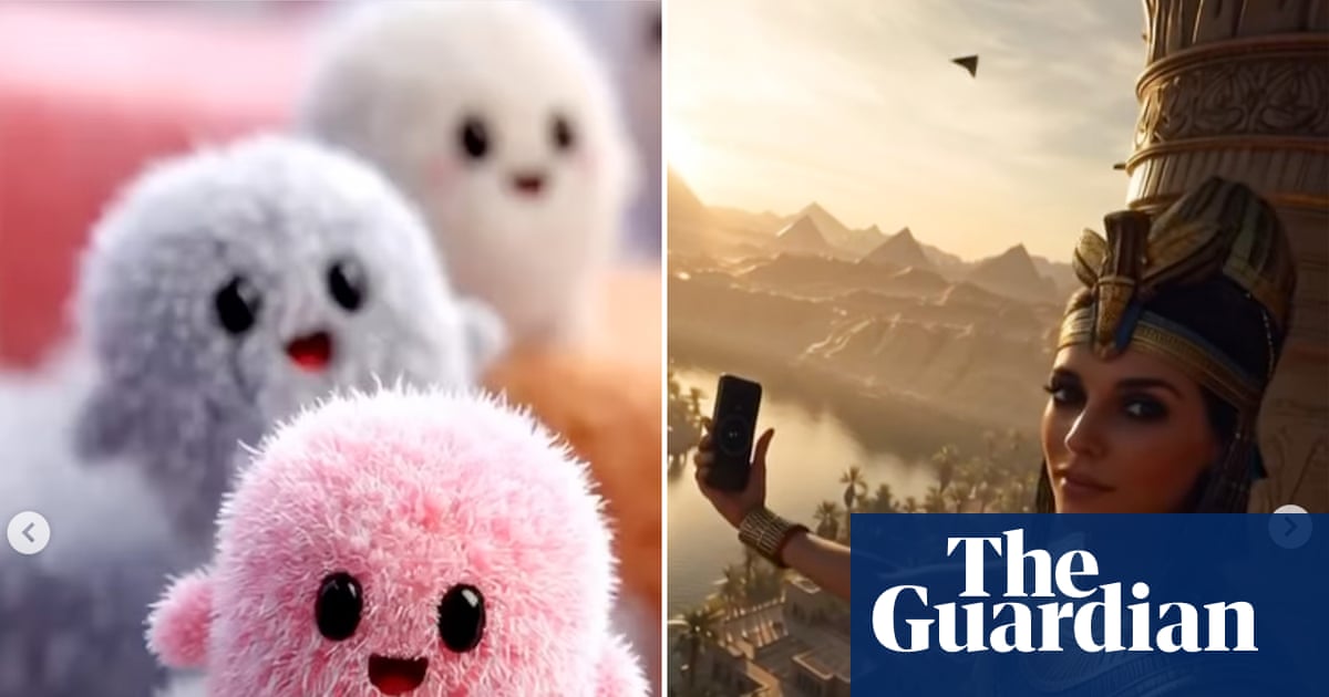 Cute fluffy characters and Egyptian selfies: Meta launches AI feed Vibes | Artificial intelligence (AI)