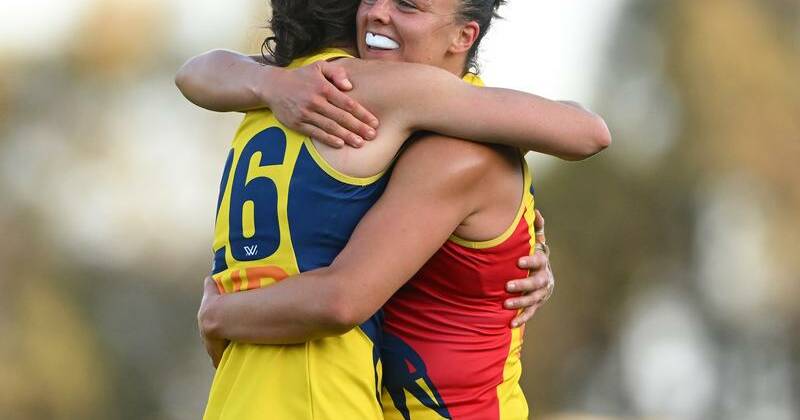 Ebony Marinoff played a major part as the Adelaide Crows flew to victory in her 100th AFLW match. Photo: James Ross/AAP PHOTOS